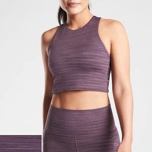 NWT Athleta Purple Space Dye Conscious Crop Bra